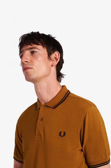 Pánské Polo Triko Fred Perry M3600 Camel | CZ 1638HAPK